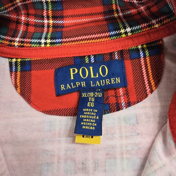 Polo Ralph Lauren Plaid Pullover Long Sleeve Shirt You Big Boys XL 18-20 - Picture 4 of 6